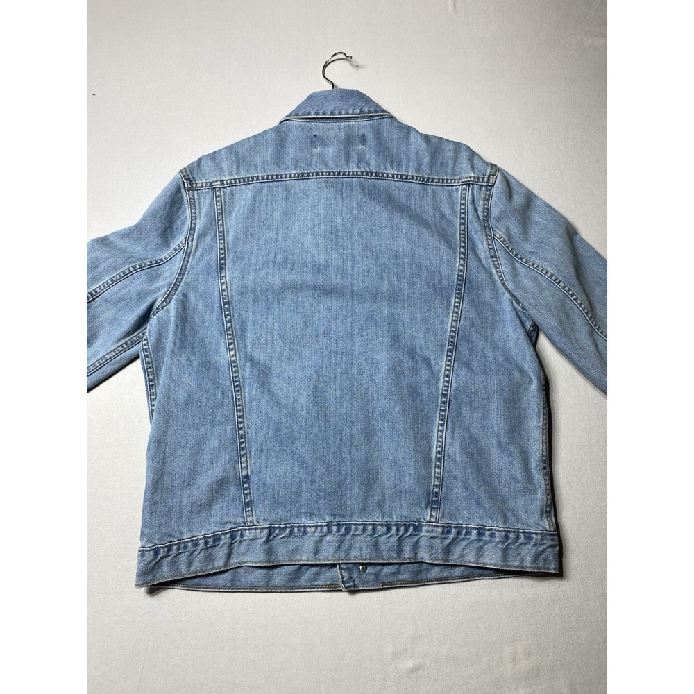 Calvin Klein Jeans‎ Men's L Light Wash Denim Trucker Jacket Cotton CK - Picture 11 of 11